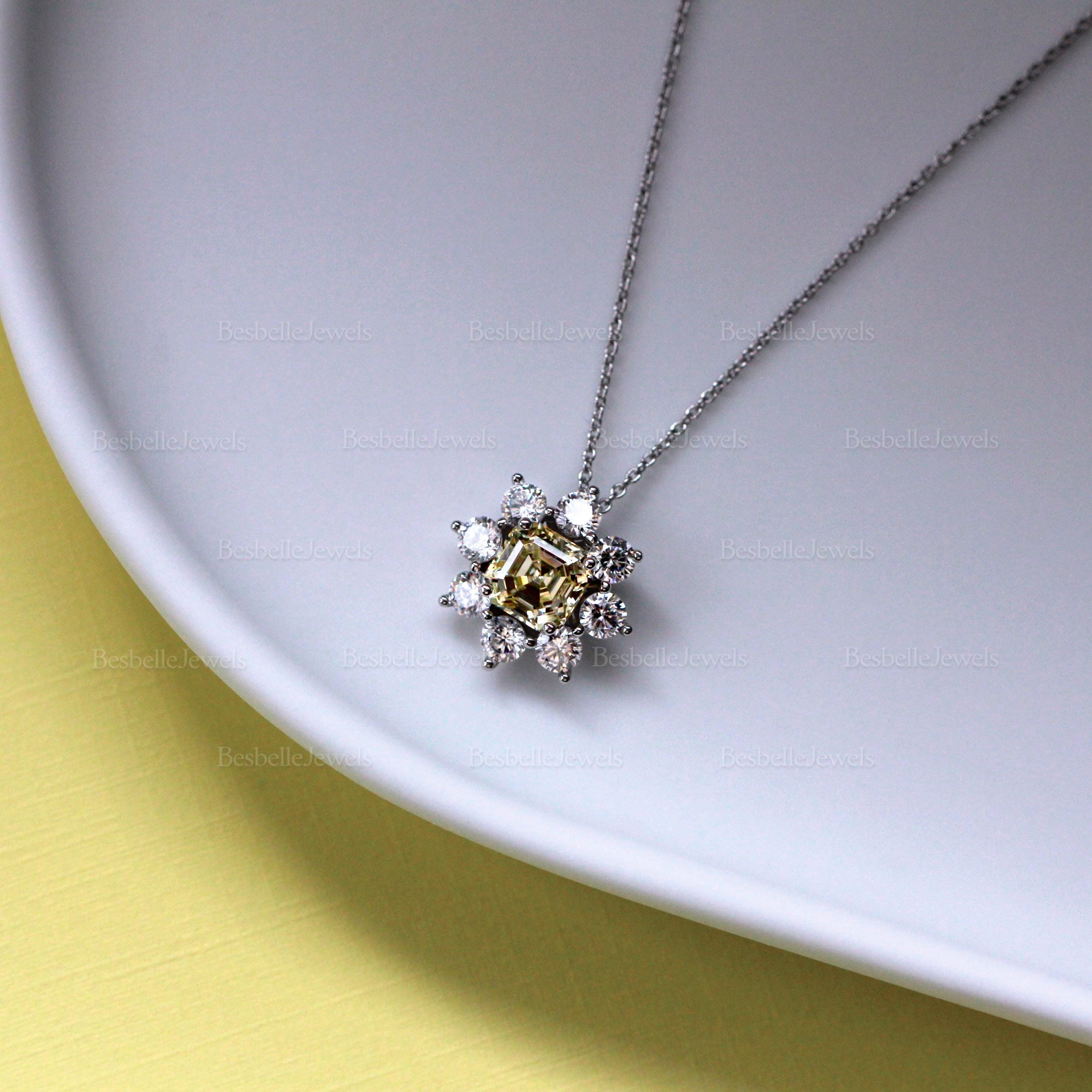 Fake Diamond Necklace Vintage - Etsy