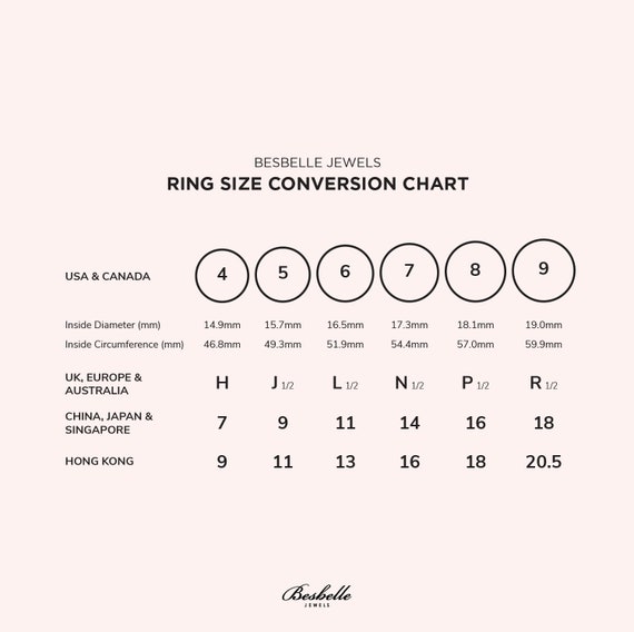 Ring Size Chart, Ring Size Conversion