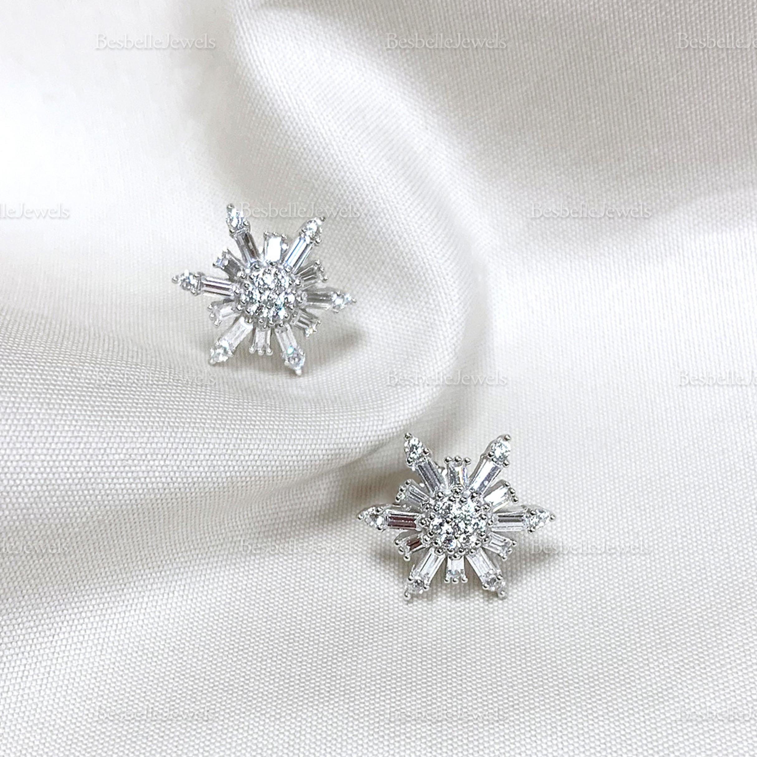 Bague Solitaire En Vermeil Argent 925 Plaqué Or - Sertie D'un Diamant 0.01ct - Taille 55
