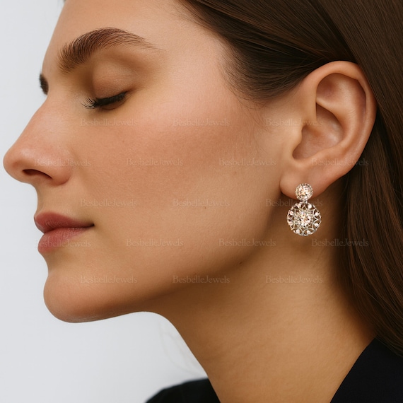 Boucle d'oreille Pendante Goutte d'Eau | Les Jacottes