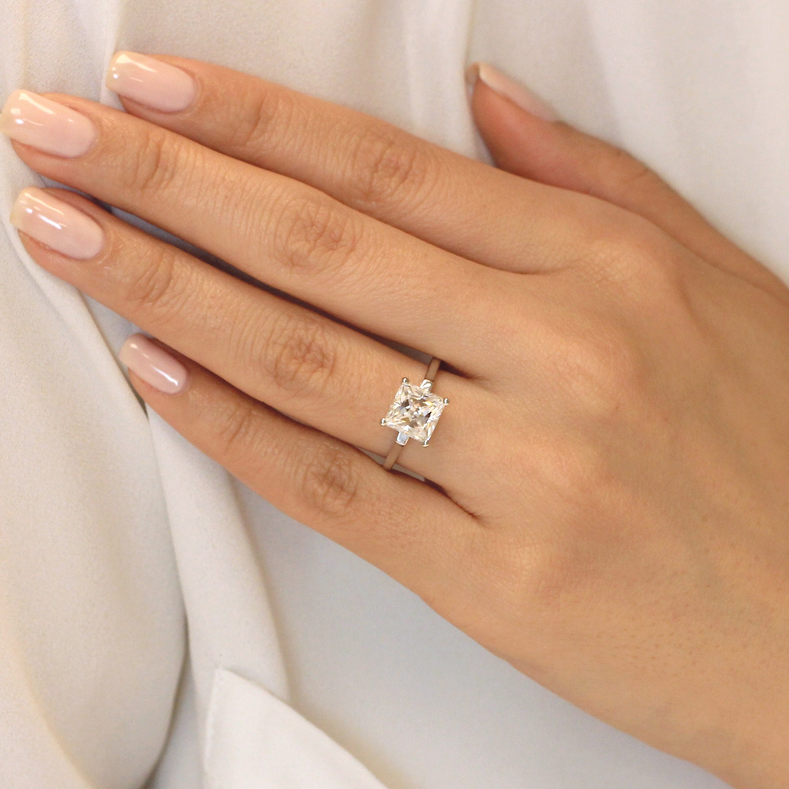 Ash / Asscher Cut Diamond Ring - Engagement Rings - Fitzgerald Jewelry