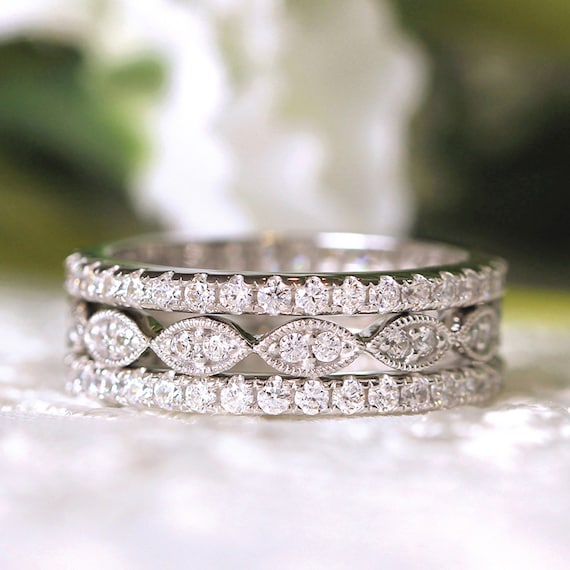 Wide Stacked X Design Band Ring Pave Cubic Zirconia Rhodium on Sterling Silver Wide Stacked X Design Band Ring Pave Cubic Zirconia Rhodium on Sterling Silver