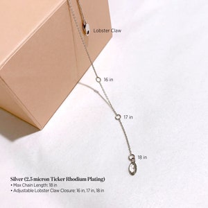 Minimalistische Art Deco Diamant Halskette Rundschliff Diamant Halskette Zierliche Halskette Geschenk für Sie Brautjungfer Hochzeits Schmuck BN4153 Bild 8