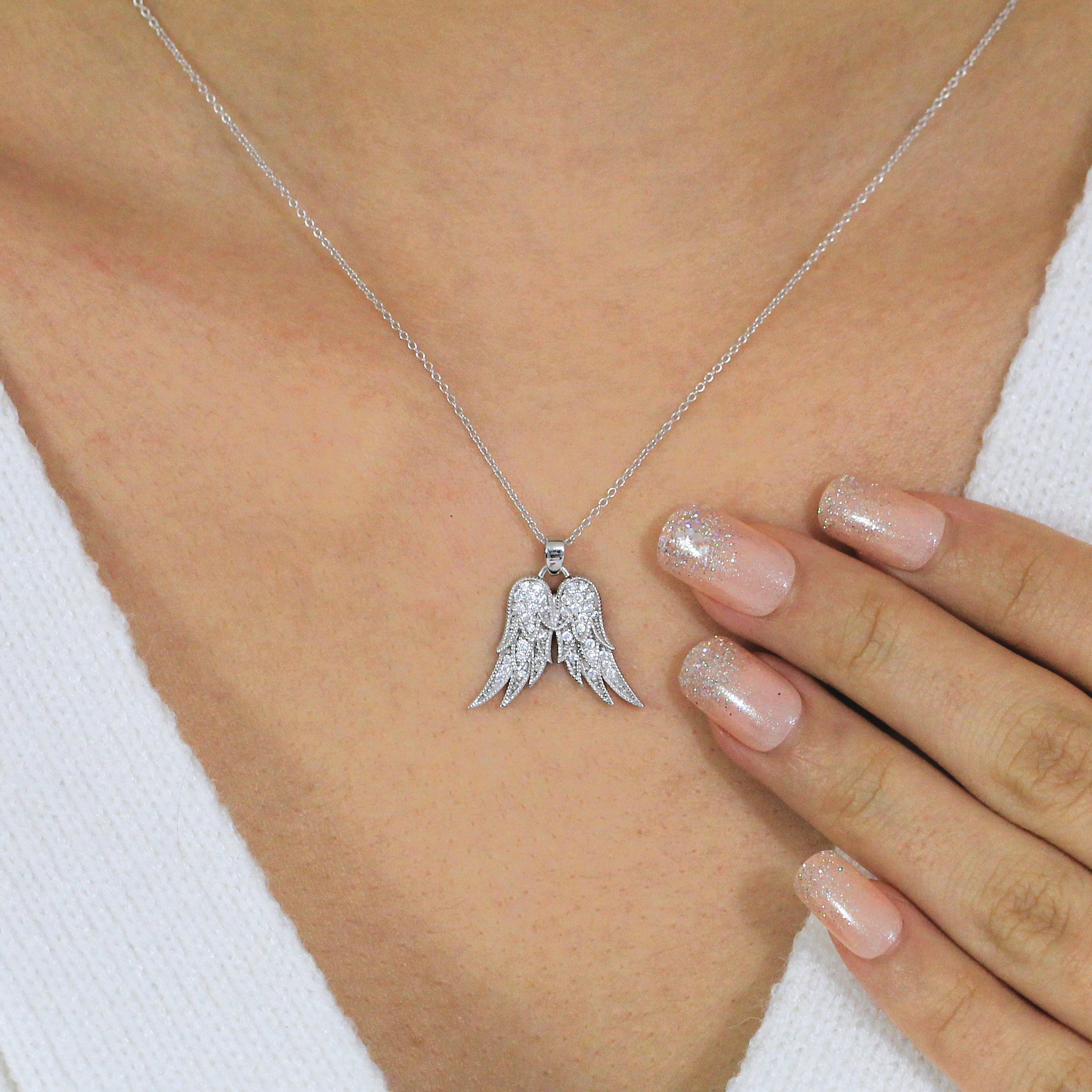 Diamond Angel Wing Necklace – Forever Today by Jilco
