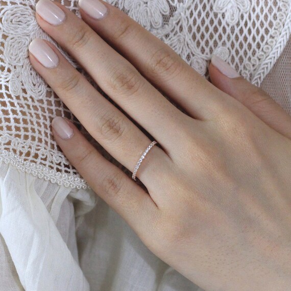 Etsy diamond band sale