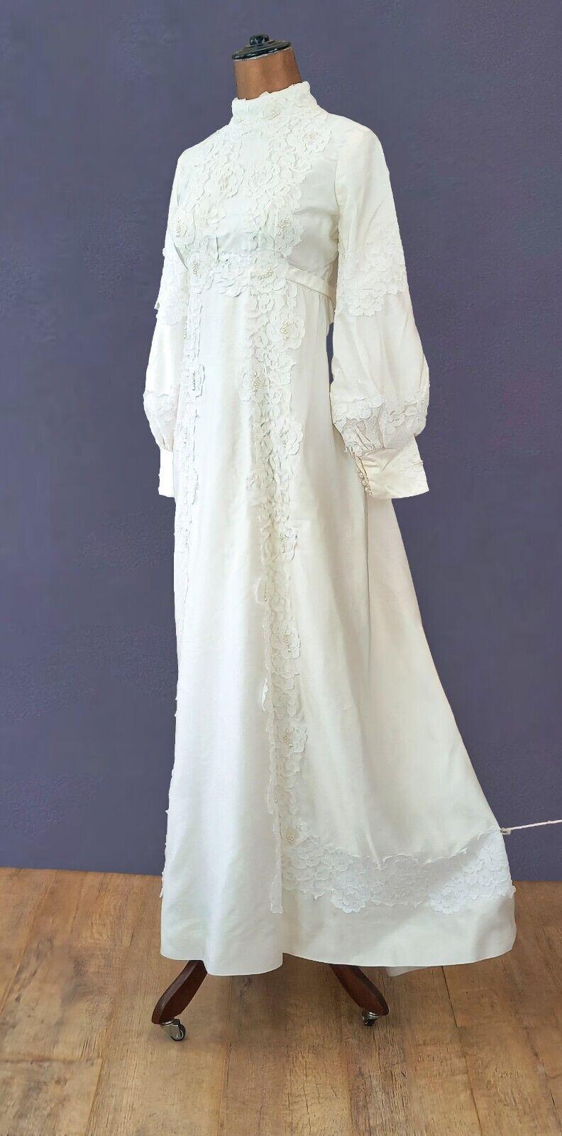 Vintage Wedding Dress 60s Xl 70s - Etsy