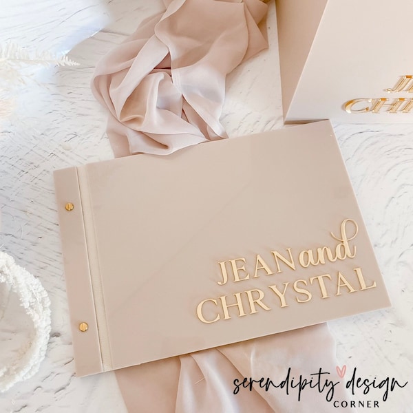 Acrylic Guest Book | Wedding Guest Book