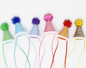 Mini Party Hat | Any color Mini Birthday Hat | New Years Party Hats | Miniature Party Hat | Miniature Birthday Hat | Choose Color