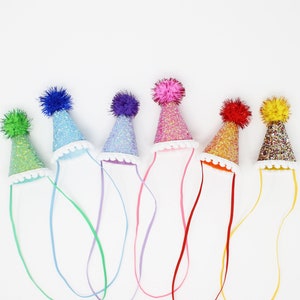 Mini Party Hat | Any color Mini Birthday Hat | New Years Party Hats | Miniature Party Hat | Miniature Birthday Hat | Choose Color