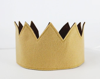 Wild One Full Felt First Birthday Crown | 1st Birthday Crown | 1st Birthday Hat | First Birthday Boy Outfit | 1st Birthday Boy | Brown Toast