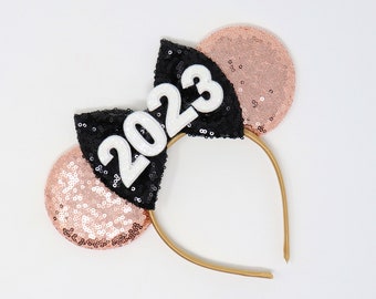 Graduation Mouse Ears | New Years Eve Mouse Ears | Class of 2023 Mouse Ears | Graduation Mouse Ears | Choose Bow Color
