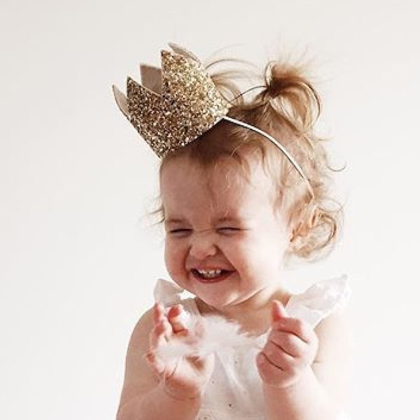 First Birthday Crown | 1st Birthday Crown | 1st Birthday Girl Outfit | First Birthday Outfit Girl | Gold Glitter Crown