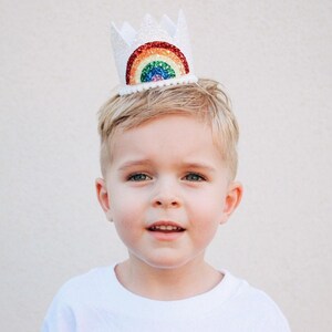 2nd Birthday Crown | Second Birthday Crown | 2nd Birthday Boy Outfit | Second Birthday Outfit Girl | Color Glitter Crown + Color Accents