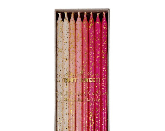 Tall Birthday Candles Birthday Candles With Glitter Skinny Etsy