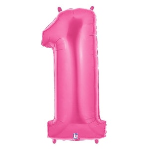 Birthday Number Balloon Rose Gold Silver Jumbo Number Balloons Betallic Megaloon 1st Birthday Balloons Choose Color Age image 6