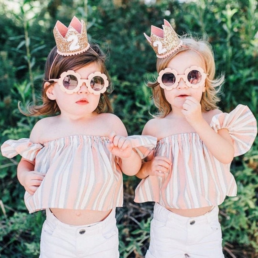 2nd Birthday Crown 2nd Birthday Hat Glitter Crown 2nd Etsy