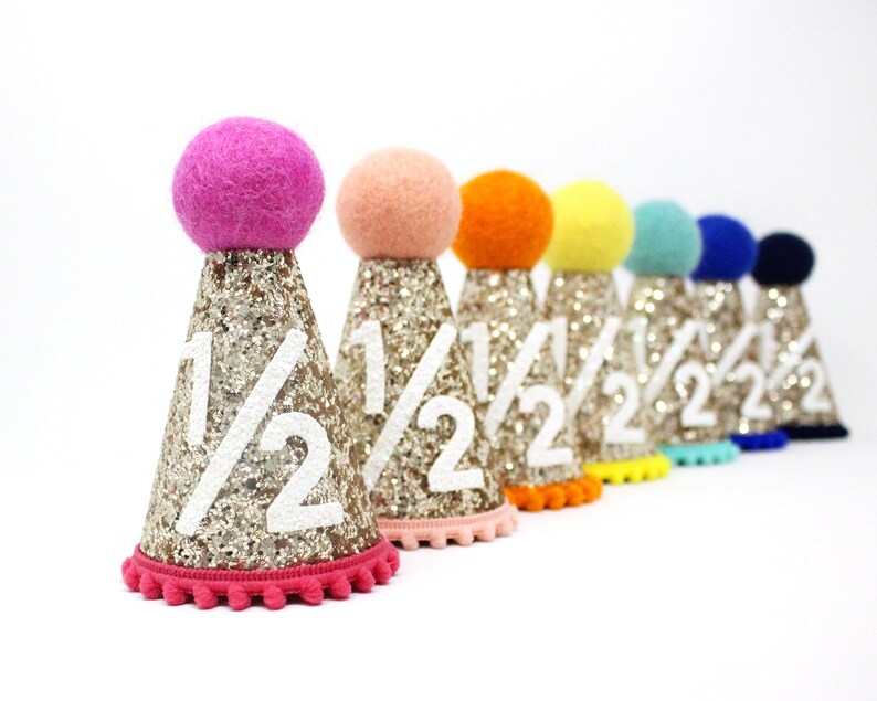 1 2 birthday hat