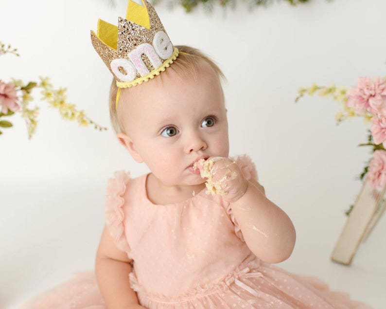 First Birthday Crown 1st Birthday Crown 1st Birthday Hat Etsy UK