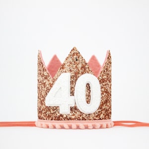 40th Birthday Hat 40th birthday crown customize