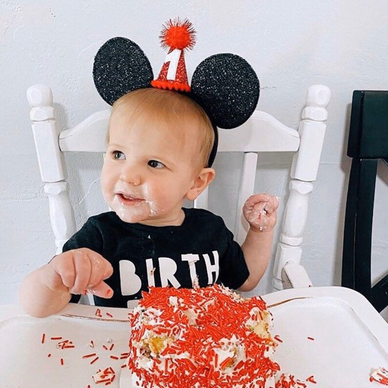 1st Birthday Mouse Ears  1st Birthday Mouse Ears  Mouse image 7