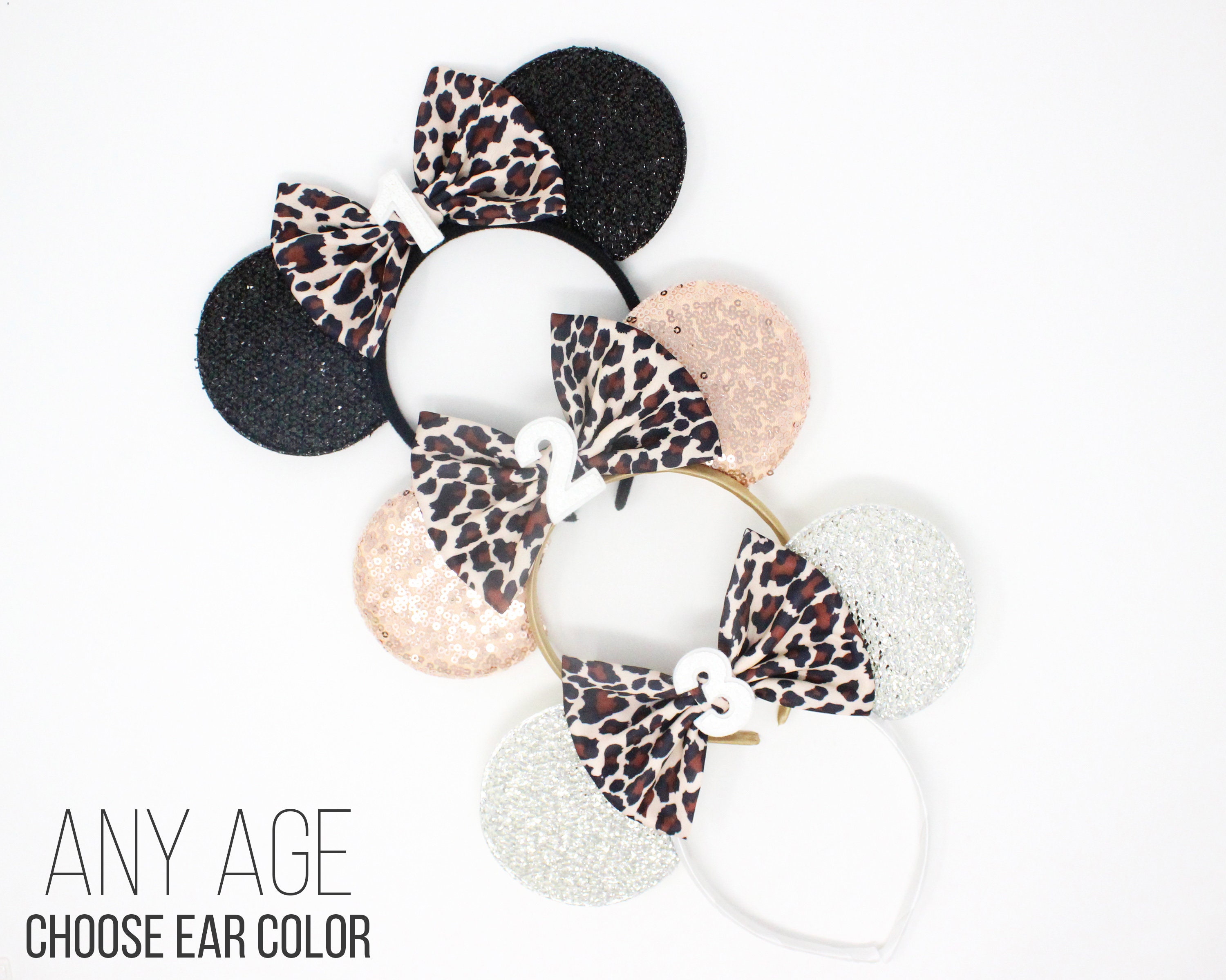 Cheetah Print Mouse Birthday Ears Safari Mouse Ears Animal | Etsy