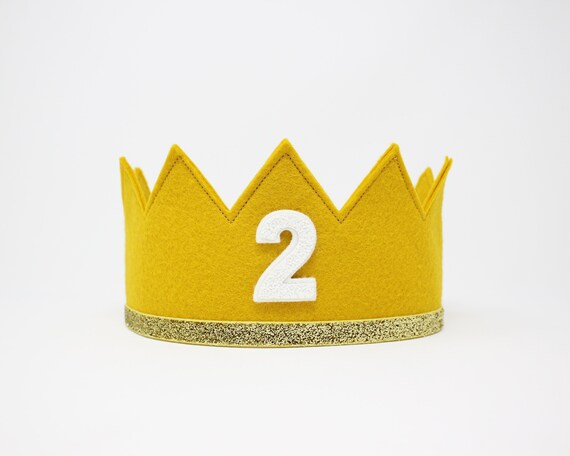 2nd Birthday Hat Glitter Crown - Etsy 