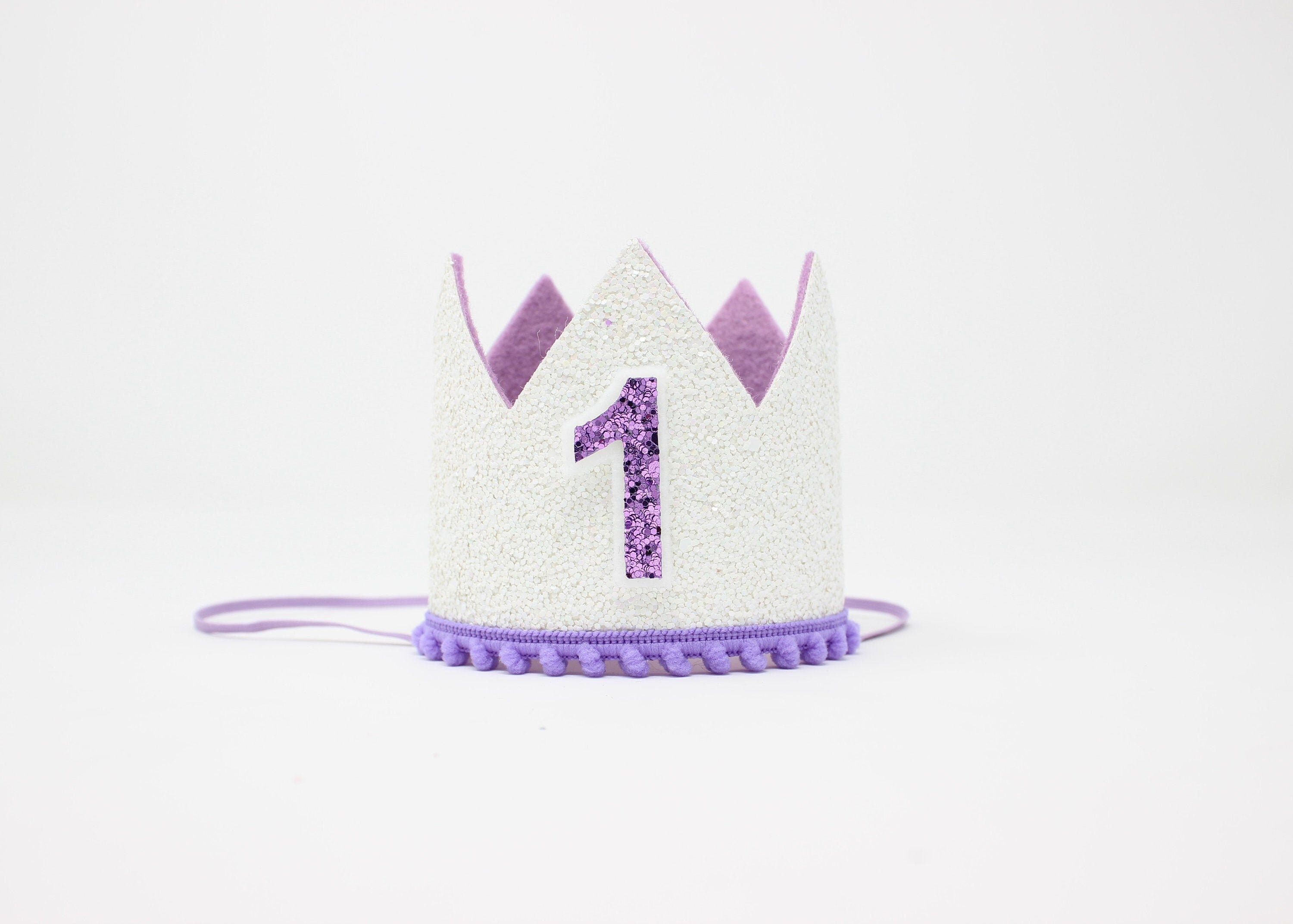 Lilac Purple Crown - 1st Birthday Hat
