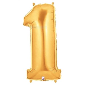 Birthday Number Balloon Rose Gold Silver Jumbo Number Balloons Betallic Megaloon 1st Birthday Balloons Choose Color Age image 4