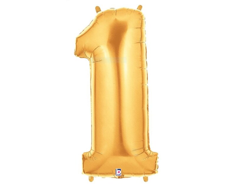 Birthday Number Balloon Rose Gold Silver Jumbo Number Balloons Betallic Megaloon 1st Birthday Balloons Choose Color Age image 4