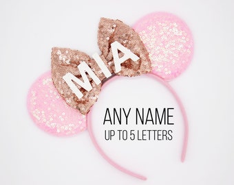 Name Mouse ears | Name ears | Name Mouse ears headband | Custom Mouse ears | Nana Mouse ears | Choose color + Name