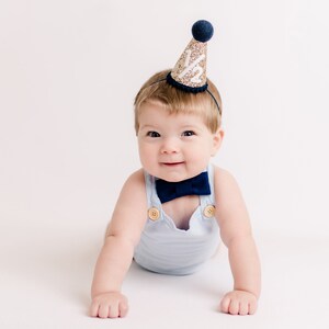 1/2 Birthday Hat Half Birthday Hat Half Birthday Boy Outfit Baby Party Hat Gold Glitter Hat Choose Color image 6