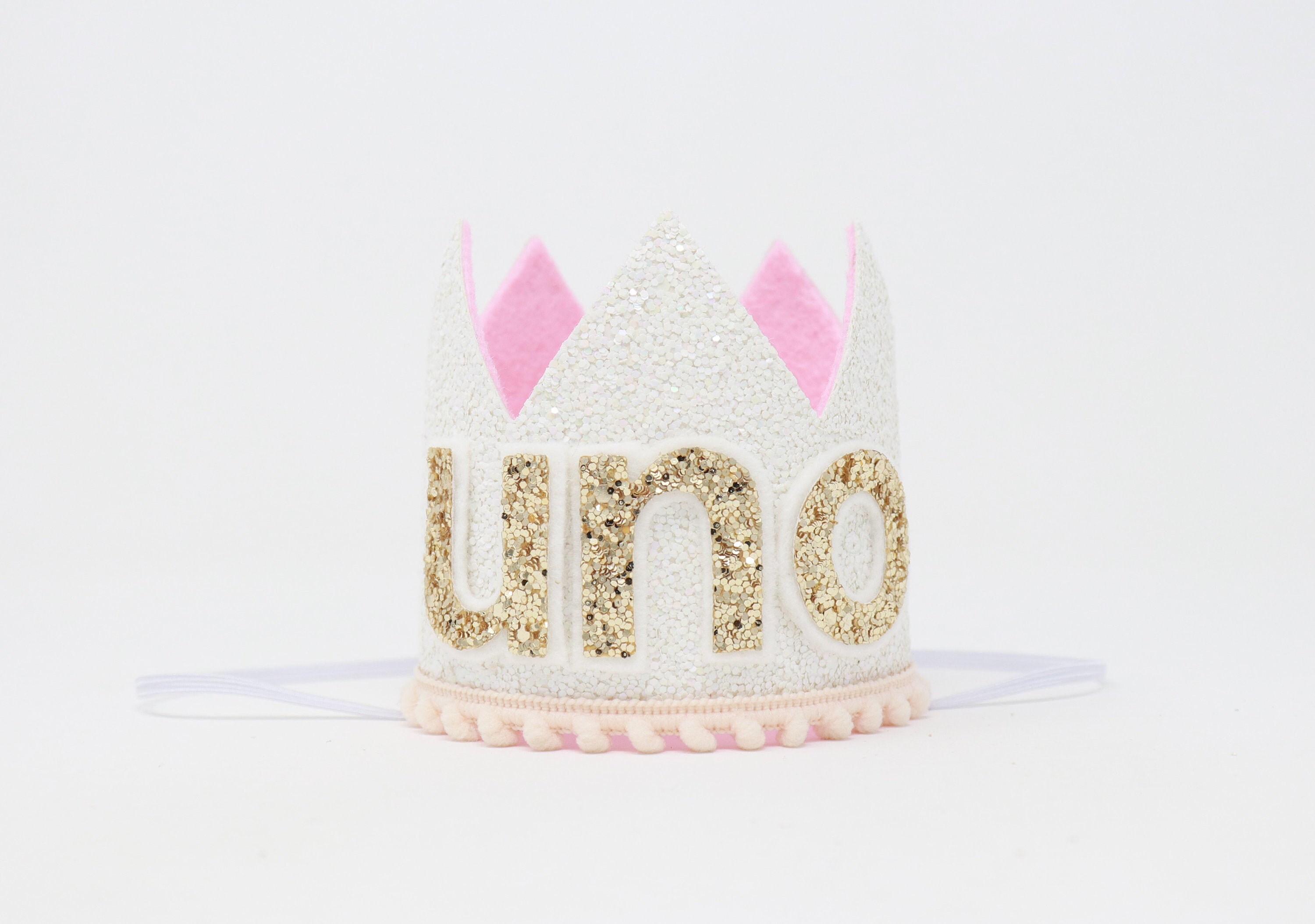 UNO Birthday Crown Baby Pink 1st Birthday Crown 1st - Etsy Canada