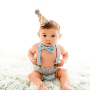 1/2 Birthday Hat Half Birthday Hat Half Birthday Boy Outfit Baby Party Hat Gold Glitter Hat Choose Color image 4