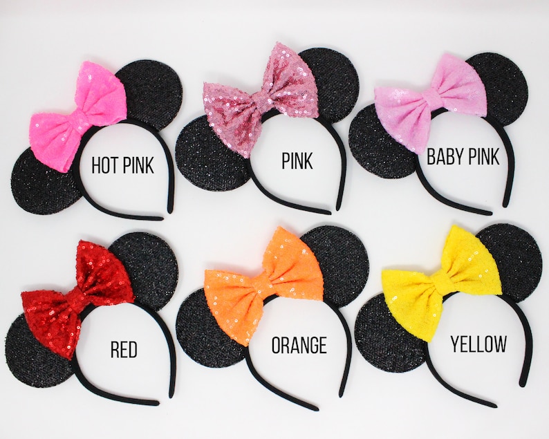 30th Birthday Mouse Ear Headband 30th Birthday Mouse Ears 30th Birthday Mouse Ears 30th Birthday Choose Age Bow image 2