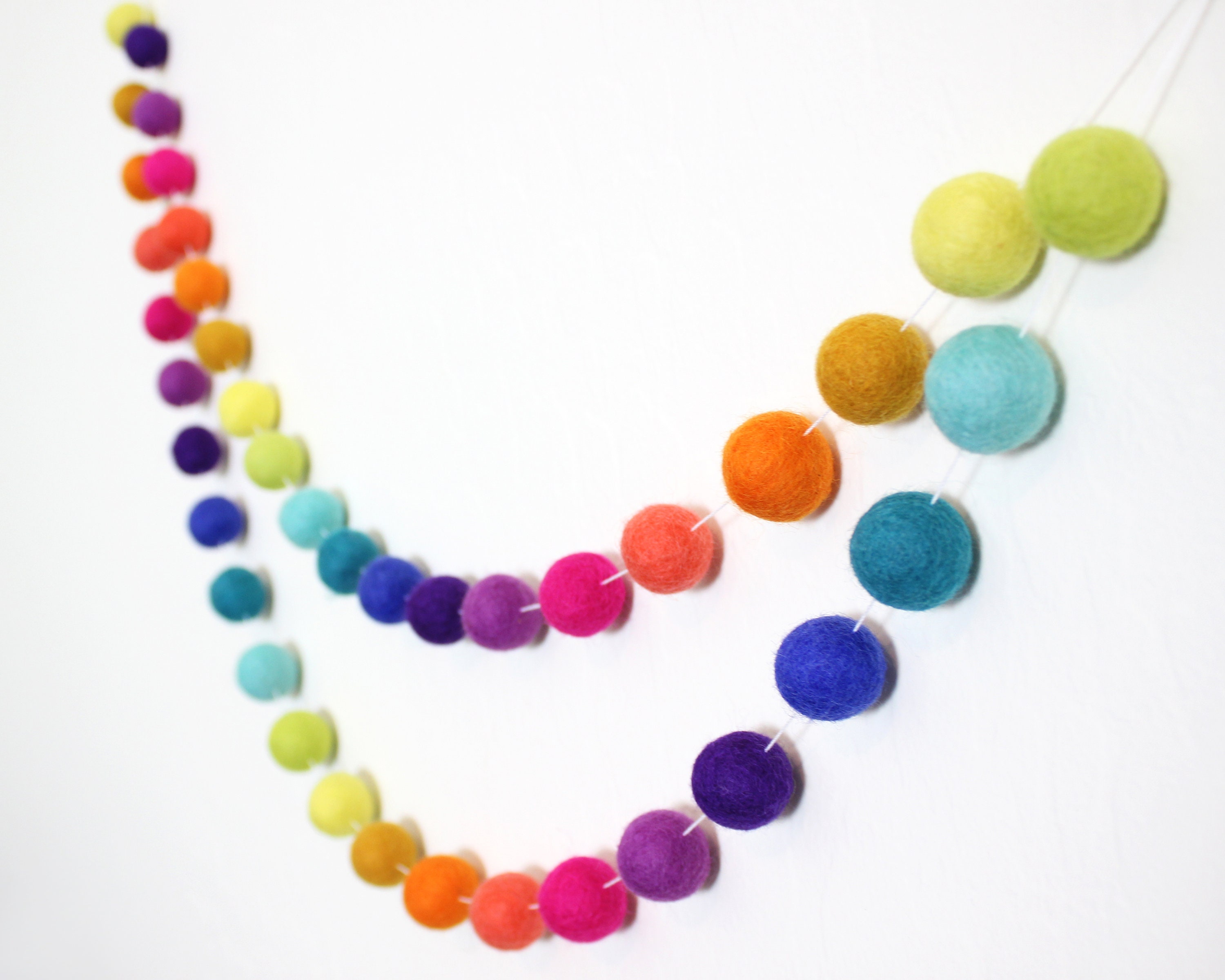 Best HD Pictures about  Felt Pom Pom Garland  with No AI Images