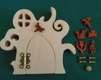 Fairy Door kit, Opening Fairy Door, Paint your own fairy door, Garden Decoration, DIY fairy door, Project for kids