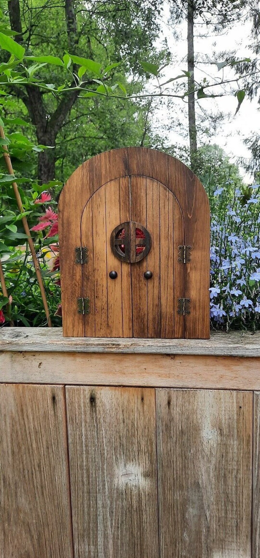 Large Fairy Door With Window and Double Doors That Open, Elf on Shelf