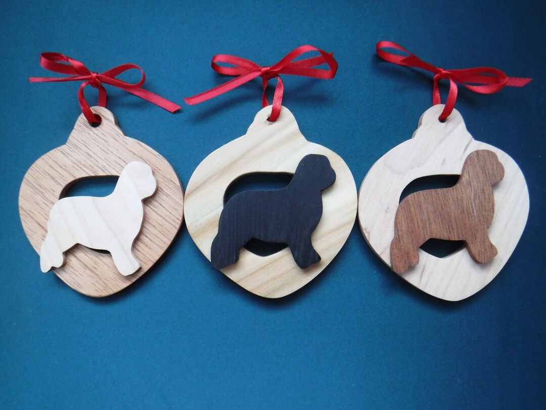 Old English Sheepdog Ornament With Name 2023 Custom Old Etsy