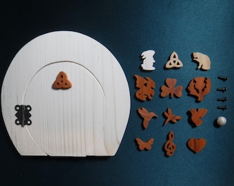 Fairy Door kit, Round Opening Fairy Door, Paint your own fairy door, Garden Decoration, DIY fairy door, Project for kids, Fairy Garden Door
