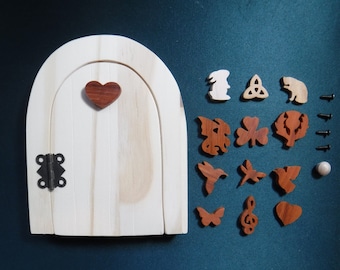 Fairy Door kit, Opening Fairy Door, Paint your own fairy door, Garden Decoration, DIY fairy door, Project for kids