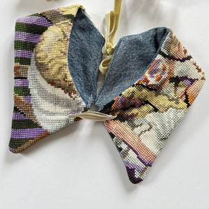 Detachable collar made with Vintage tapestry image 1