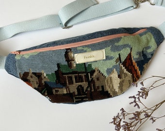 Bum Bag made with Vintage tapestry