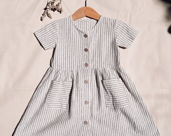 linen kids dress