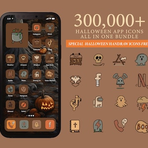 300.000+ Halloween-Symbole Ästhetik l App-Symbole-Paket für IOS 18 l Android l Anpassen des Startbildschirms l Ästhetik
