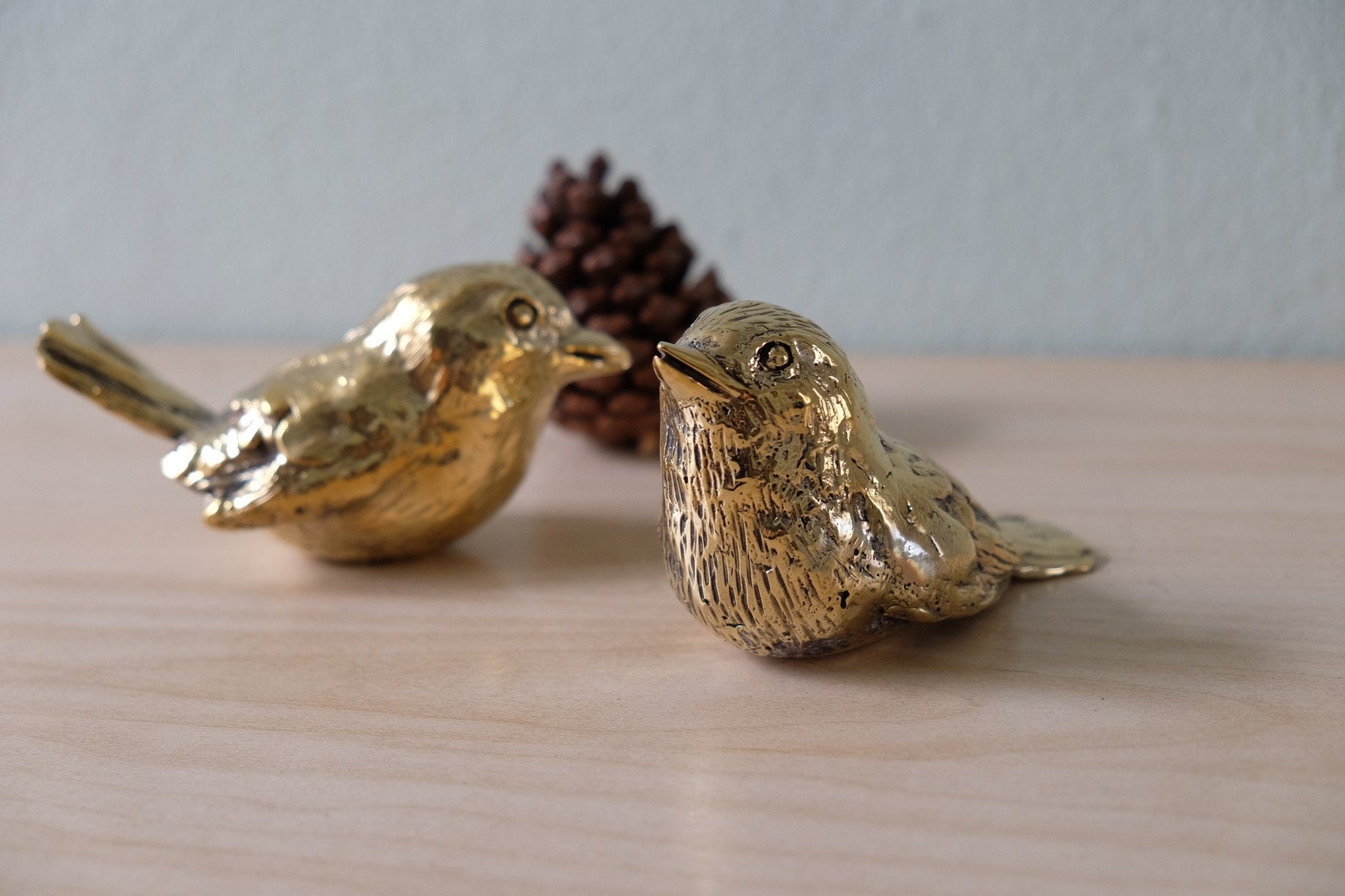 Pair of Brass Little Bird Home Decor vintage brass Vintage Etsy
