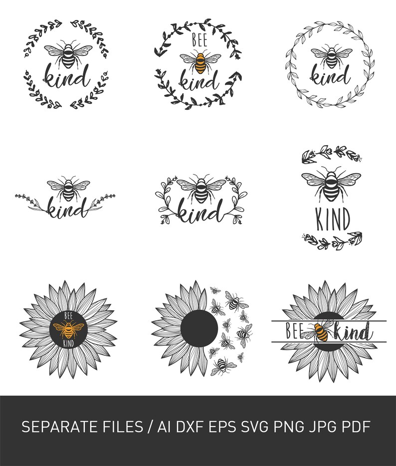 Free Free 332 Just Bee Kind Svg SVG PNG EPS DXF File