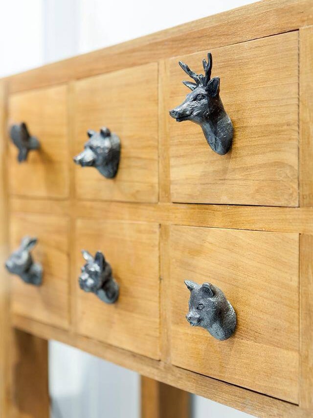 Brass Little Rusty Knob Animal Knob Door Knob Solid Brass Etsy