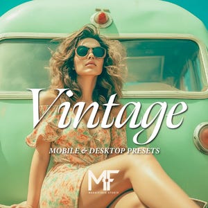 500+ Vintage Lightroom Presets: Mobile & Desktop Filters (DNG, XMP)