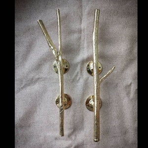 Solid Brass Tree Branch Knob