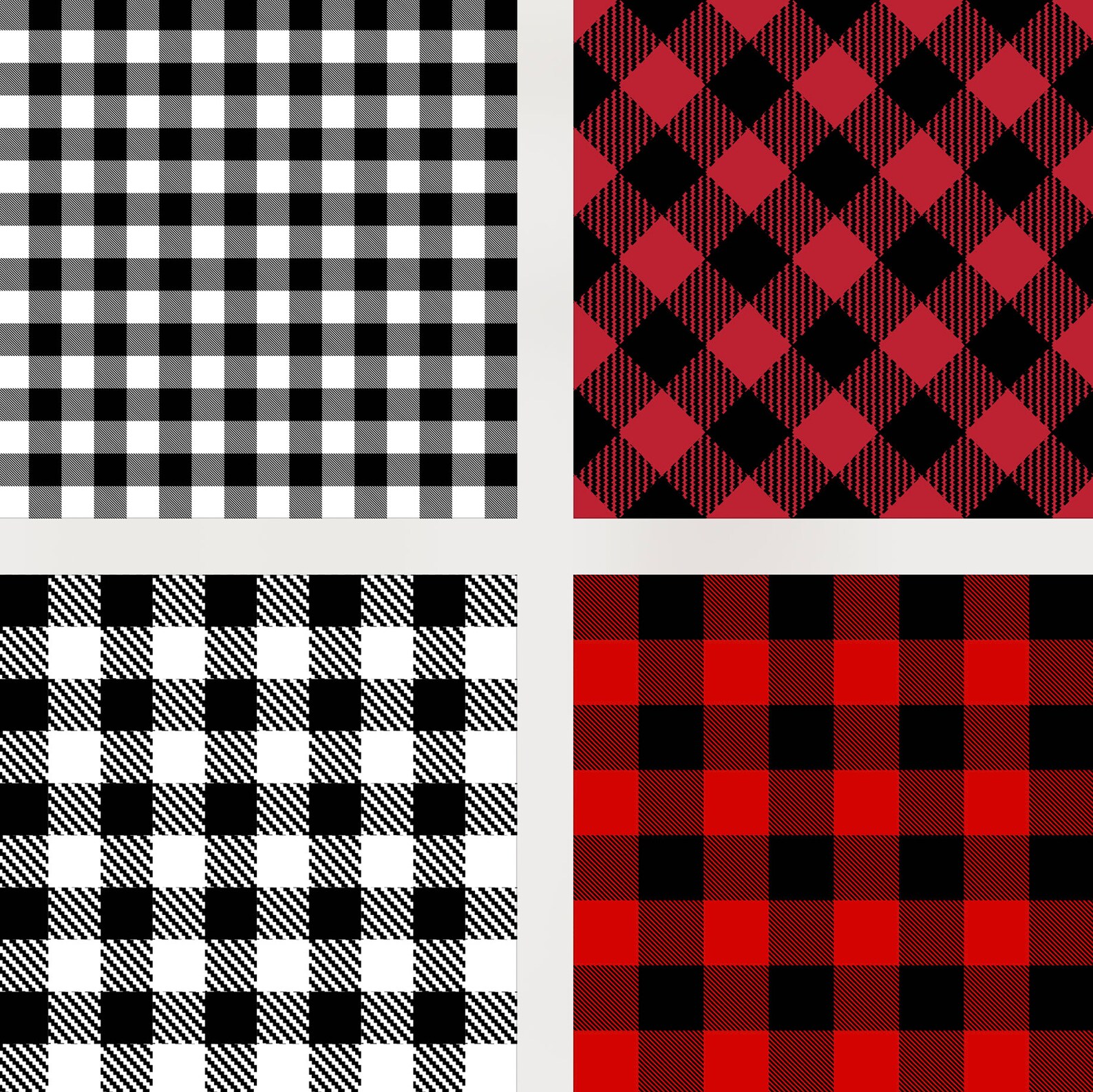 SVG Pdf Png Eps Dxf Jpeg Ai L Buffalo Plaid Pattern SVG Etsy